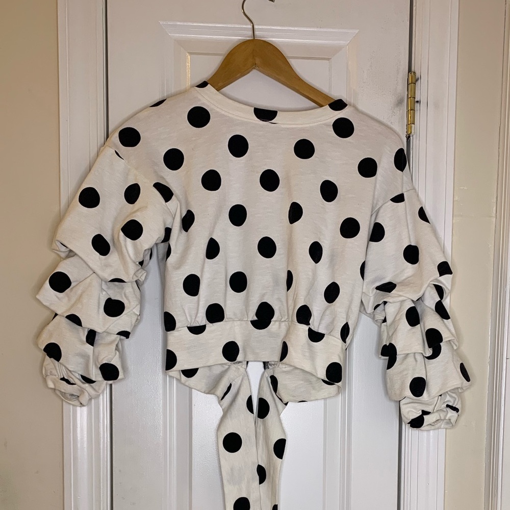 Polka dot crop top